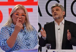 Carrió se cruzó con Filmus: "¿Cómo te juntás con todos los delincuentes que robaron el país?"