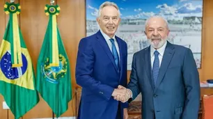 Lula da Silva se reunió en Brasilia con el ex primer ministro británico Tony Blair