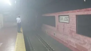 Incendio en el Subte E: trasladaron a seis pasajeros al hospital