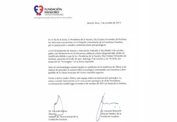CFK será operada este martes del hematoma en el cráneo