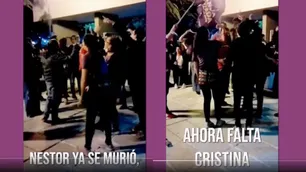 Franja Morada celebró con cantos en contra de los Kirchner y La Cámpora los repudió