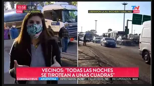 Intentaron asaltar con un cuchillo a una periodista de TN que cubría una protesta