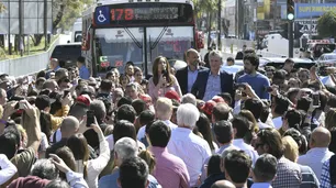 Macri y Vidal se solidarizaron con los familiares de la persona fallecida en el derrumbe