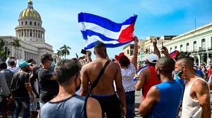Protestas en Cuba contra el régimen de Miguel Díaz-Canel por la grave situación sanitaria