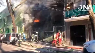 Incendio en un conventillo en La Boca: un muerto y al menos cinco heridos
