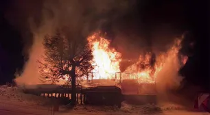San Martín de los Andes: incendio destruyó la confitería del cerro Chapelco