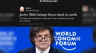 El 'Washington Post' aplaudió a Milei: "Su defensa del libre mercado trajo a Davos de vuelta a la tierra"