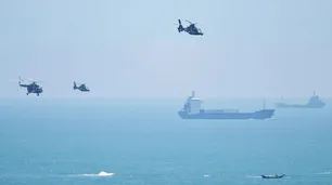 Los ejercicios militares chinos podrían ser una preparación para invadir a Taiwán