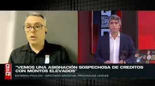 En “QR!”, Esteban Paulón advirtió: “Hay un patrón de créditos altos para funcionarios”
