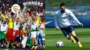 Fútbol europeo: Sevilla campeón de la Europa League y Messi se despide del PSG
