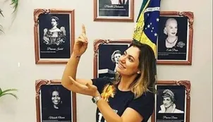 El papelón de Michelle Bolsonaro: confundió a Evita con Nacha Guevara