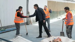 Posse supervisó la etapa final de obras del nuevo microestadio en el Bajo de San Isidro