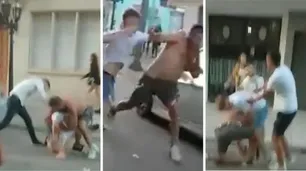 "¡Se van a matar, basta!": brutal golpiza a la salida de un boliche en San Pedro