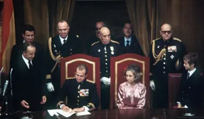 Juan Carlos I, eje del régimen español que comenzó en 1978