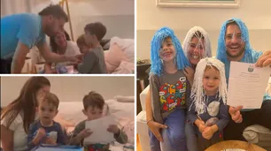 Diego Brancatelli compartió el "sueño más grande": sorprendió a sus hijos con el viaje a Qatar