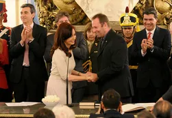 Cristina volvió a la Rosada para tomar juramento a nuevos funcionarios