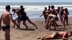 Batalla campal entre guardavidas en plena competencia en Costa Azul