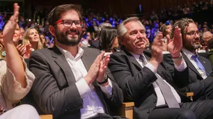 Alberto Fernández y Gabriel Boric compartieron un concierto y una cena en el CCK