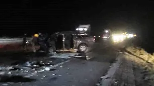 Puerto Madryn: una familia de cuatro integrantes murió en un choque frontal