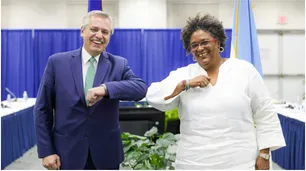 Alberto Fernández comenzó su reunión con los mandatarios de Grenada, Santa Lucía, San Vicente y Dominica