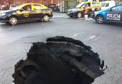 Se "abrió el pavimento" en Entre Ríos y Garay