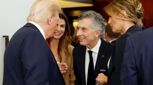 Mauricio Macri y Donald Trump se reencontraron en la final del Mundial de Clubes