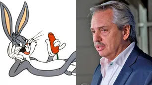 Alberto Fernández fustigó a Bugs Bunny y estallaron los memes en las redes sociales