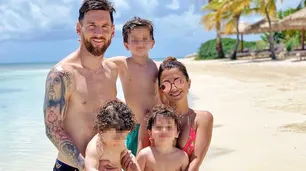 Junto a su familia, Messi se olvida de la Copa América en el Caribe