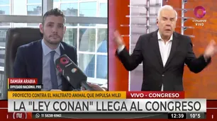 "Chupada de medias a Milei": fuerte cruce entre un periodista y el diputado que presentó la Ley Conan