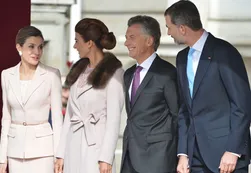 El Rey de España recibió a Macri en el Palacio Real