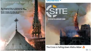 "Retribución y castigo", el festejo del ISIS por el incendio de la catedral de Notre-Dame