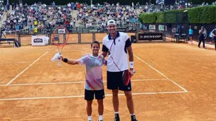La dupla del pequeño y el gigante triunfó en el Abierto de Roma