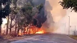 Desesperación en Canning: incendio alcanzó a un country y vecinos tuvieron que ayudar a apagarlo