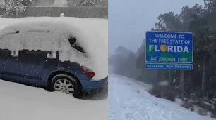 Los videos de la sorprendente nevada en Florida: cuándo fue la última vez que sucedió en Miami