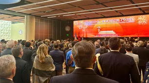 China celebró su "socialismo" con respaldo del Gobierno argentino y presencia diplomática global