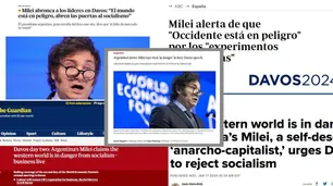 Javier Milei en Davos: qué dijeron los medios del mundo sobre su discurso en el Foro Económico Mundial