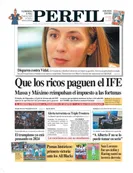 La tapa de Diario PERFIL de este domingo 15 de noviembre de 2020