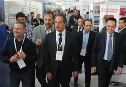 Tras el escándalo, Scioli reapareció junto a Marcos Di Palma