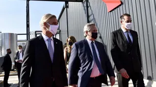 Alberto Fernández participó de la inauguración de un nueva planta en los Laboratorios Richmond