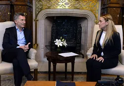 Macri recibió a Tintori que afirmó: "Vamos a salir de esta Dictadura"
