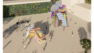 Marta Minujín presenta su "Golosina emocional" y su "Escultura de los deseos" en Miami