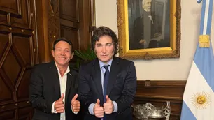 Jordan Belfort, el verdadero "Lobo de Wall Street" se reunió con Javier Milei en la Casa Rosada