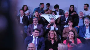 Las mejores fotos del debate vicepresidencial entre Agustín Rossi y Victoria Villarruel