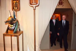 Paolo Rocca y Carlos Rosenkrantz juntos en “Una noche en el Antiguo Egipto”