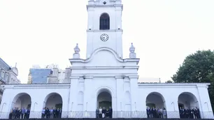 El video de la histórica foto del "Cabildo de periodistas"