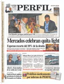 La tapa de diario PERFIL de este sábado 8 de febrero de 2020