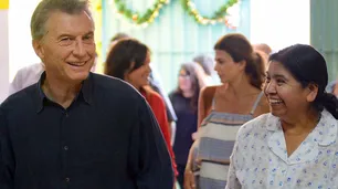 Macri pasó por Los Piletones: "Margarita Barrientos me da consejos muy sabios"