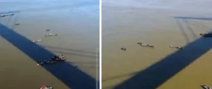 La veda extraordinaria de pesca desató un "piquete" de barcazas en el río Paraná