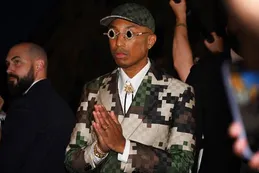 Pharrell Williams tuvo una hinchada vip, en su debut como diseñador en París