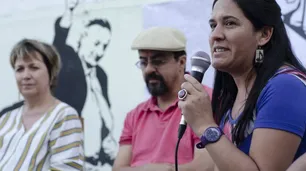 Fernando Esteche criticó el abrazo "antigrieta" de Alberto y Macri